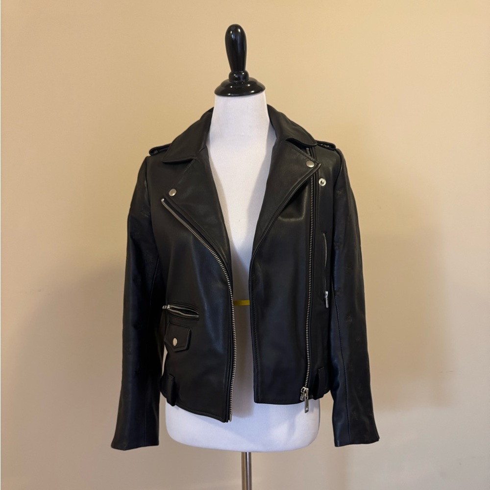 Scotch & Soda Black real Leather Jacket for Women